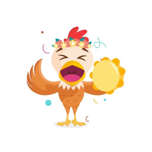 Chicken Smiley Stickers iOS App