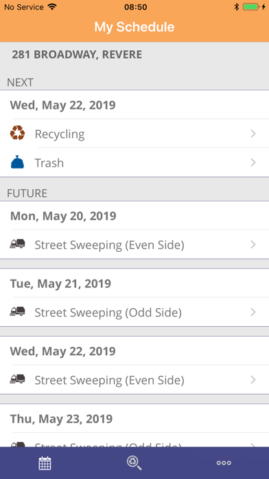 Revere Trash/Street Sweep App screenshot 2