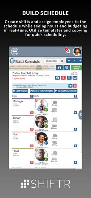 SHIFTR Employee Scheduling