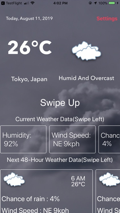 Weather : Clouds are White.