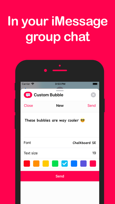 Custom bubble - color & font screenshot 2