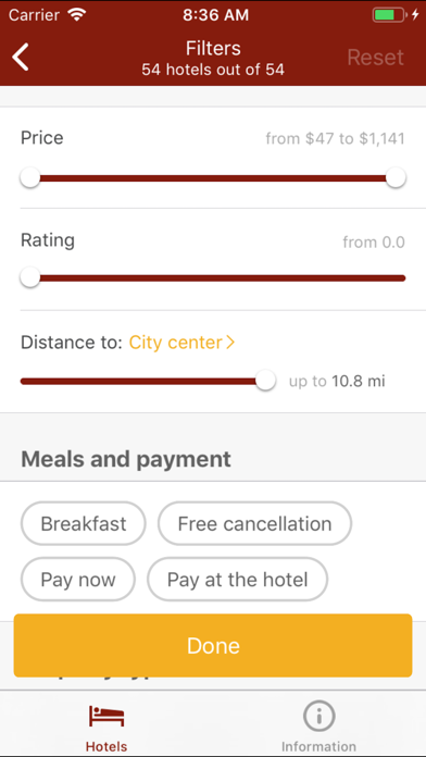 Cheap Hotels Search Online screenshot 2