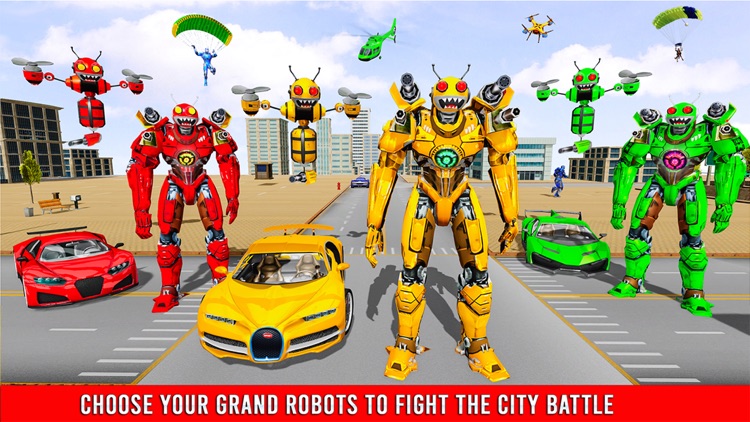 Bee Robot Transform Game 3D