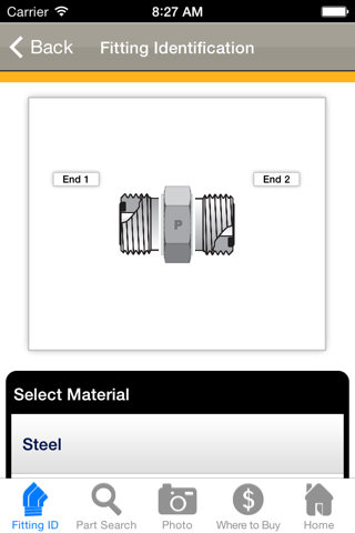 Parker Fitting Finder - náhled