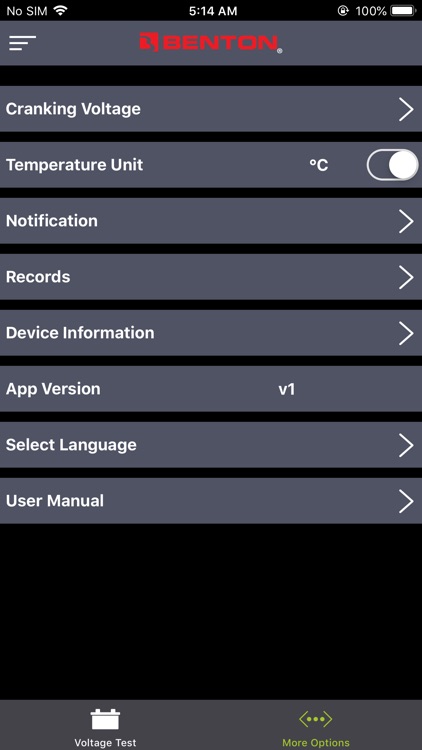 BENTON Battery Monitor