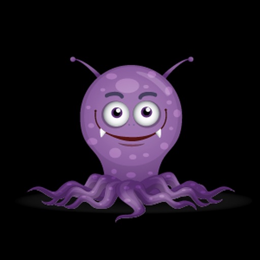 Octopus Purple Great Sticker icon