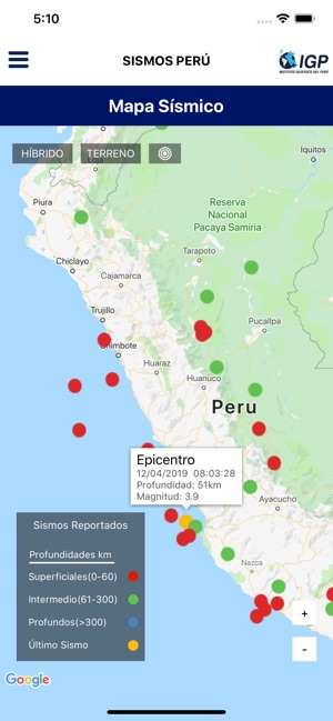 Sismos Peru(圖4)-速報App