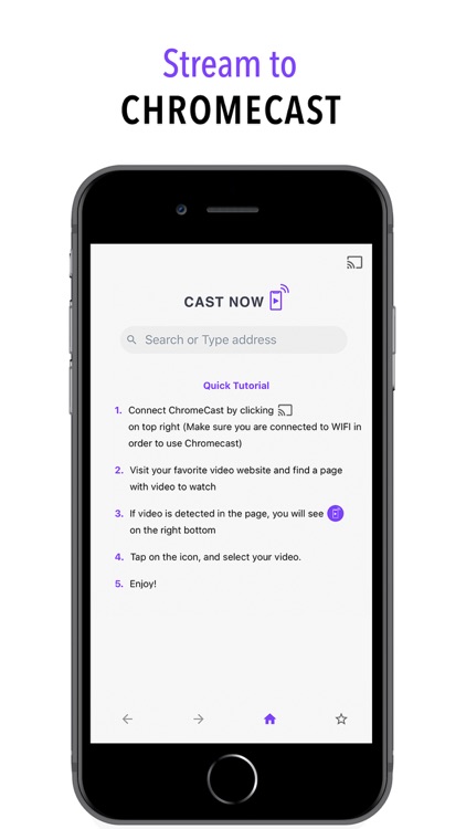 CastNow for Chromecast stream