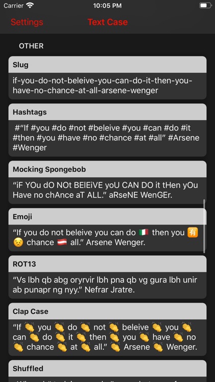 Text Case