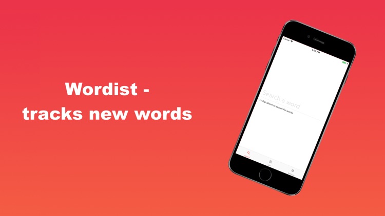 Wordist - tracks new words