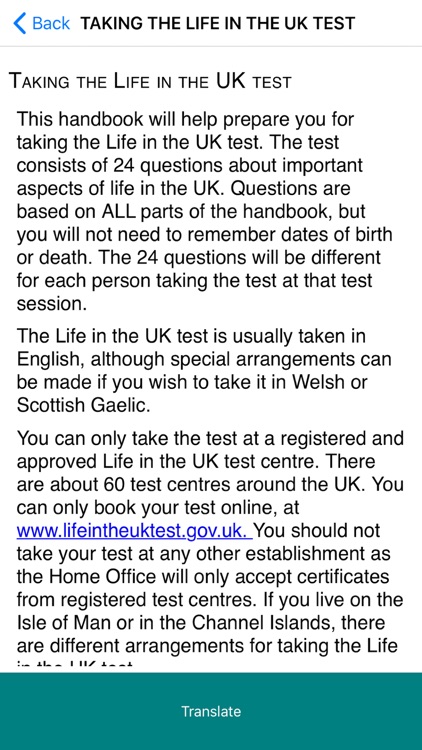 Life in the UK Test Persian