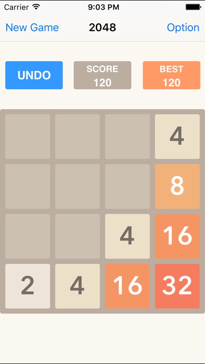 2048 Undo Number Puzzle Game