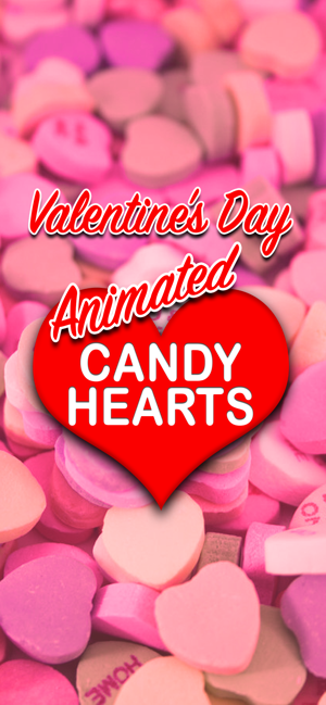 Animated Candy Hearts Stickers