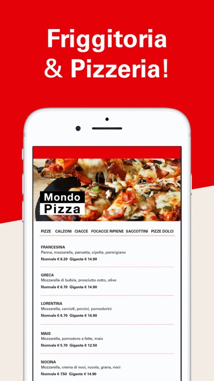 Pizzeria Mondo Pizza