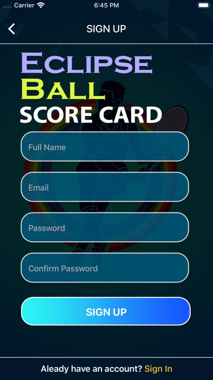 Eclipse Ball Score Card