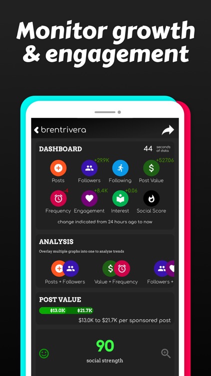 Live fans tracker for tik tok screenshot-3