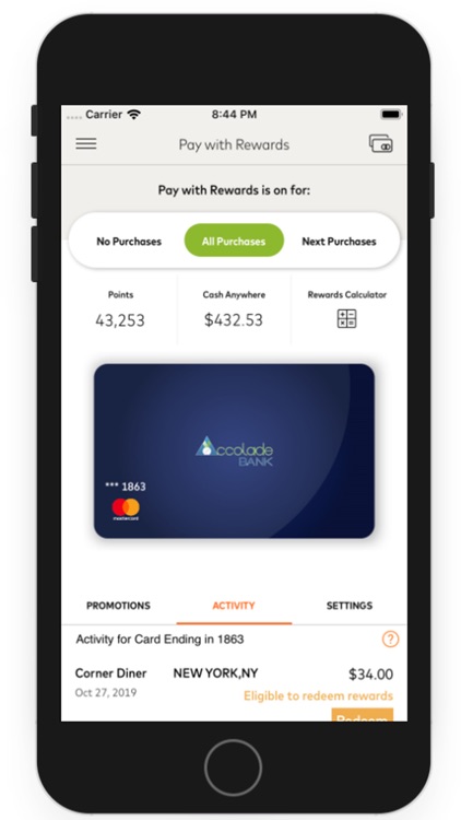 Pay with Rewards