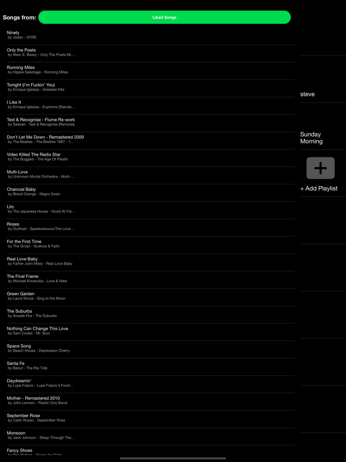 Playlist Maker for Spotify