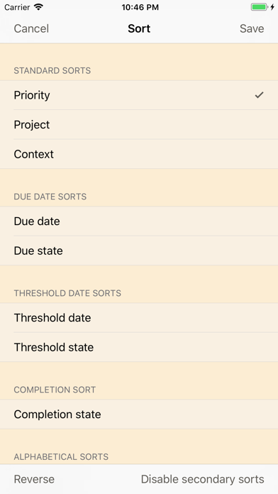 SwiftoDo for todo.txt Screenshot 2