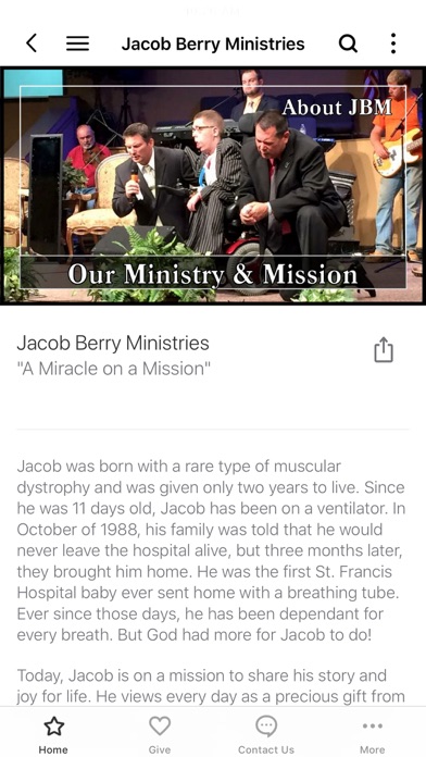 Jacob Berry Ministries screenshot 2