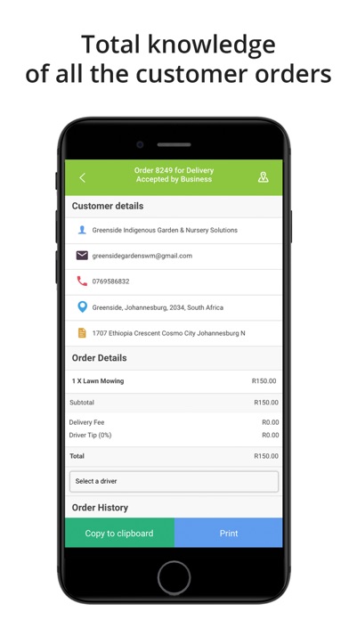 Greenside Delivery Business screenshot 3