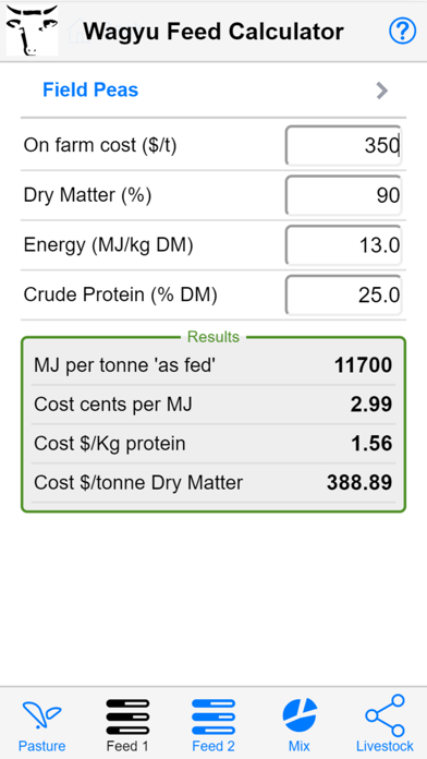 Wagyu Feed Calculator screenshot 4