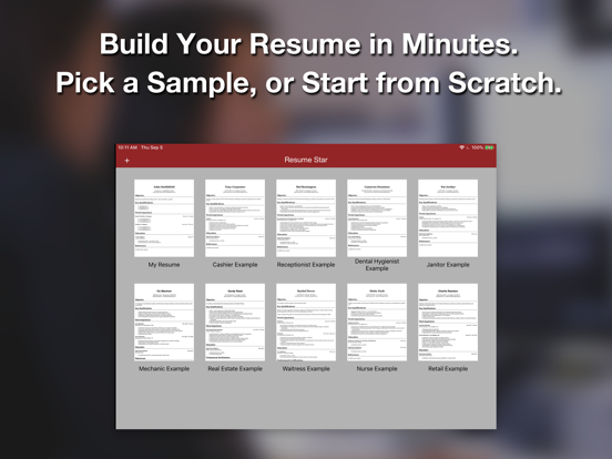Resume Star: Pro CV Maker and Resume Designer with PDF Output to Help You Score that Job Interview and Advance your Career screenshot