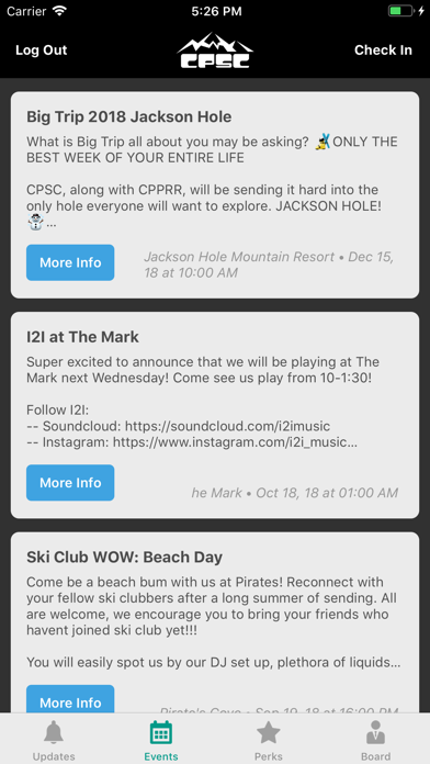 The Central Pacific Ski Club screenshot 3