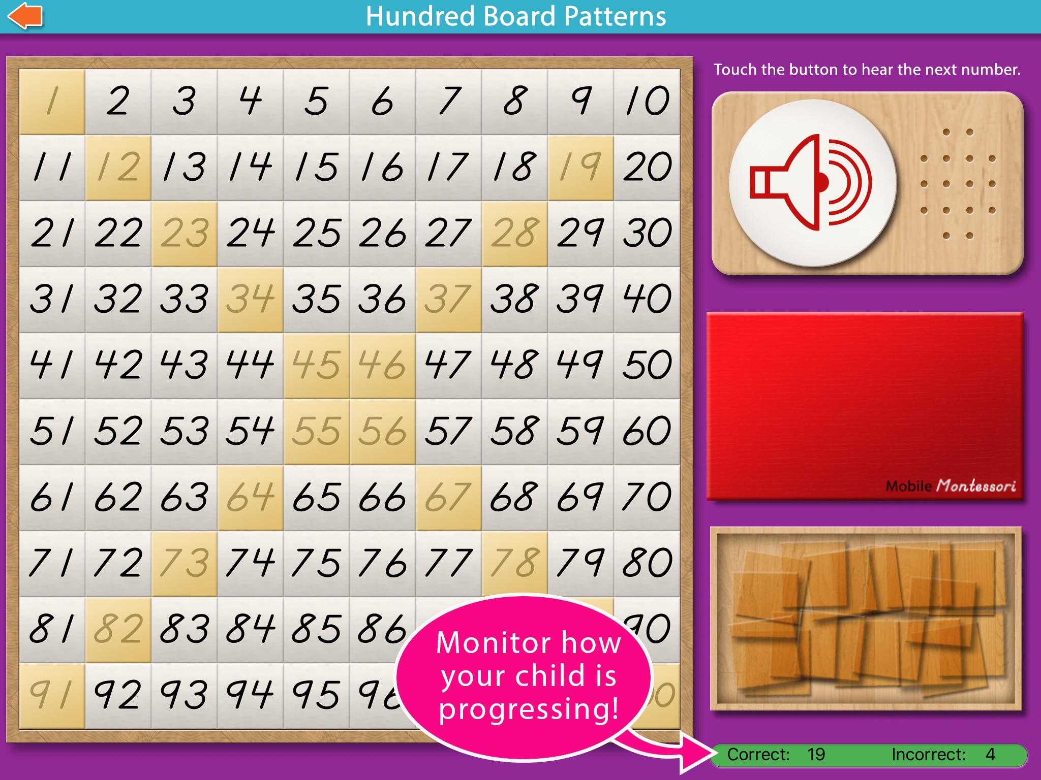 100 Board Counting Patterns screenshot 3