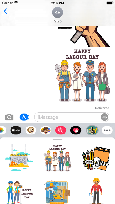 Labour Day Holiday Stickers screenshot 3