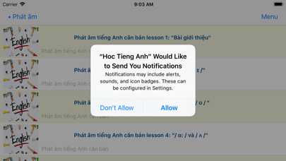 How to cancel & delete Học Tiếng Anh Căn Bản Từ Đầu from iphone & ipad 1