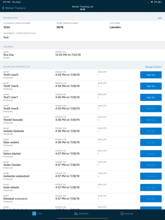 Worker Tracker