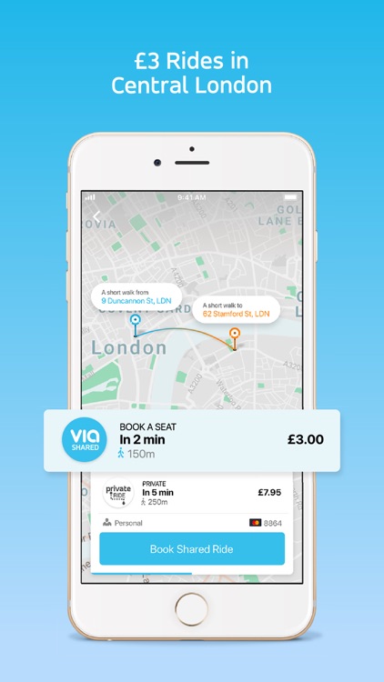 ViaVan: Low-Cost Ride-Sharing