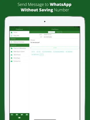 Captura 1 ChatDirect - Message Directly iphone
