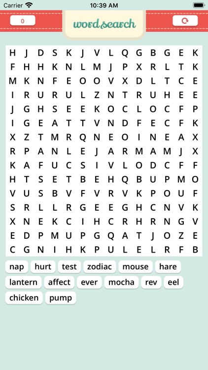 Word Search : English