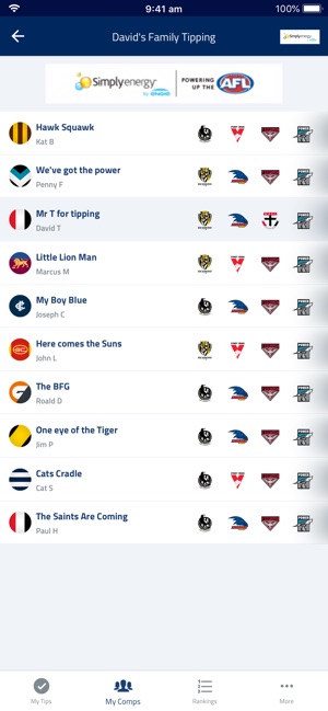 Official AFL Tipping(圖5)-速報App