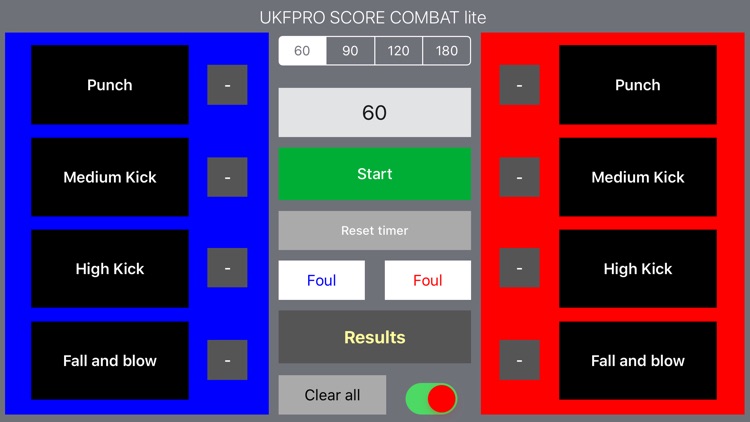 UKFPRO Score Combat lite