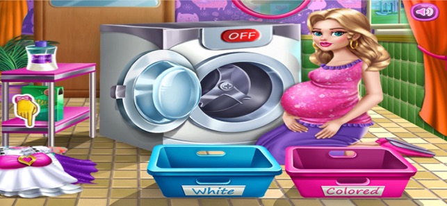 Mommy Washing Clothes