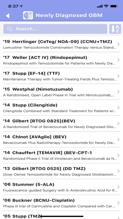 Neuro-Oncology Trials App