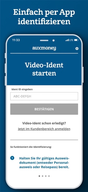 Auxmoney Video Ident Im App Store