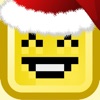 Santa Pixel Christmas Stickers