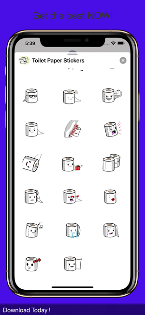 Toilet Paper Stickers Pro(圖5)-速報App