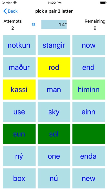 PickAPair Icelandic - English