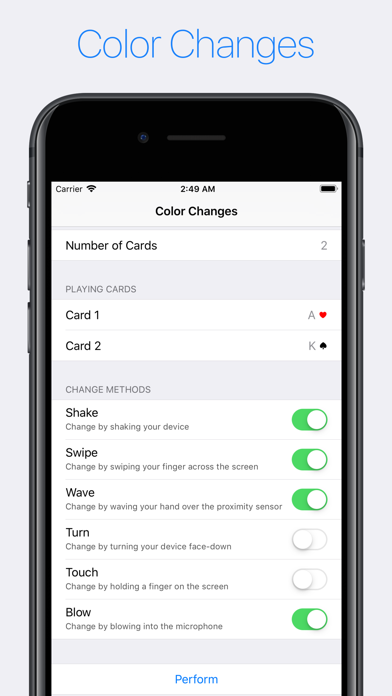 Color Changes - Card Magicのおすすめ画像1