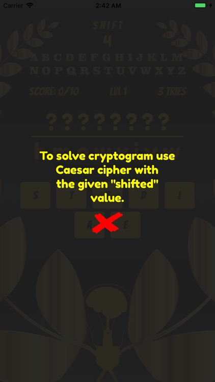 Words, Caesar Cipher: The Game