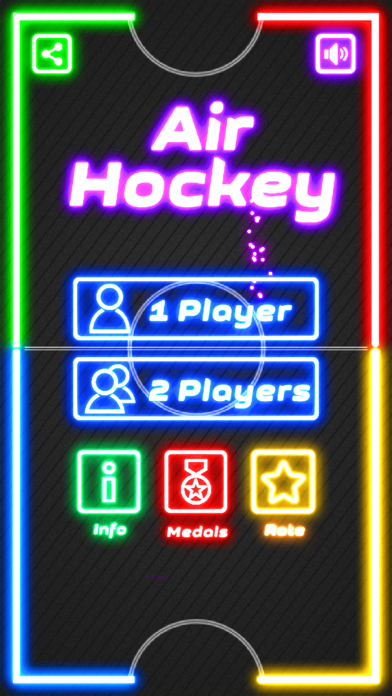 Hockey Glow: 2 Players screenshot 2