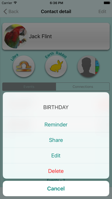 Birthdays and important dates screenshot 3