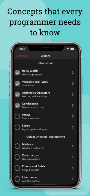 Learn Java Coding Lessons App