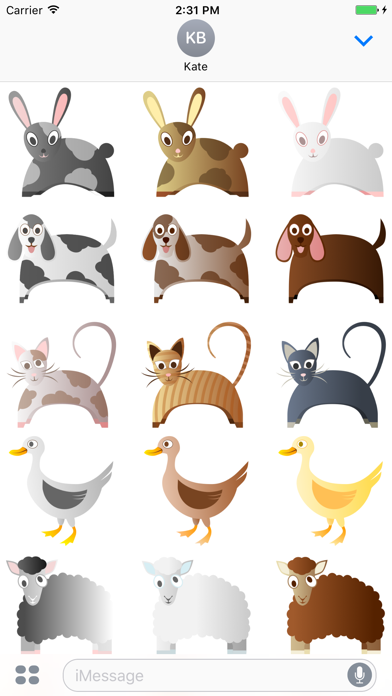 Screenshot #3 pour Little Pets Stickers