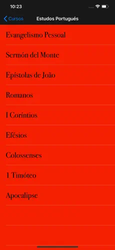 Screenshot 3 Cursos Bíblicos iphone